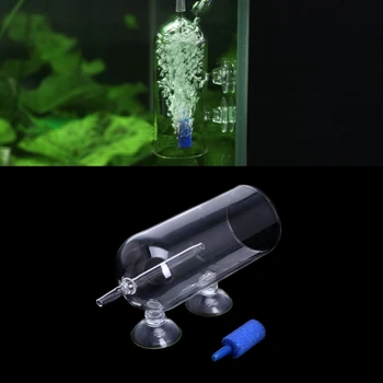 Akvariumo Stiklas CO2 Difuzorius Oro Burbulas Akmens Prapūtimo Deguonies Aeracija 50JD
