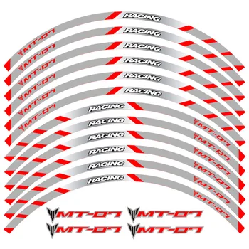 Aukštos kokybės 12 Vnt Motociklų Ratų padangų lipdukai Atspindintis moto Ratlankių lipdukai Yamaha MT-07 MT07 mt07