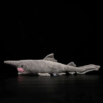 66cm Ilgio Tikroviška Goblin Ryklys Kimštiniai Žaislai, Super Minkštas Realus Jūros Gyvūnų Elfin Ryklys Pliušinis Žaislas Vaikams