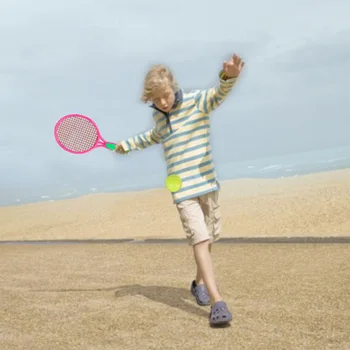 Paplūdimys, Teniso Raketės Vaikų Lauko Sportas Teniso Raketė Su Badmintono Kamuolys Žalia
