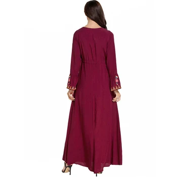 Plius Dydžio Raudonos Abaja Kaftan Dubajus Turkija, Arabų Islamo Hijab Musulmonų Suknelė Islamas Vestidos Pakistano Suknelės Skraiste Tesettur Elbise