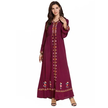 Plius Dydžio Raudonos Abaja Kaftan Dubajus Turkija, Arabų Islamo Hijab Musulmonų Suknelė Islamas Vestidos Pakistano Suknelės Skraiste Tesettur Elbise