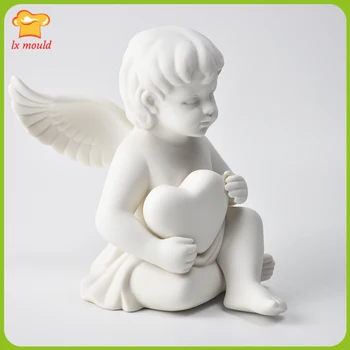Naujas big love angel silikono formos angelas valdos meilės žvakė pelėsių namų dekoravimo priemonė