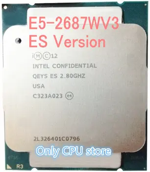 E5-2687WV3 Originalus Intel Xeon PS Versija QEYS E5 2687WV3 2.8 GHZ, 10-Core 25M Cache E5 2687W V3 FCLGA2011-3 130W