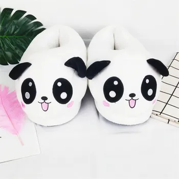 Anime Šlepetės Panda Kawaii Šiltas Medvilnės Pliušas Batai Moterims, Vyrams Mėgėjams Suaugusiųjų Cosplay Rekvizitai
