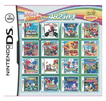 482 Žaidimų 1 NDS Žaidimas Paketo Kortelės Mario Albumo Vaizdo Žaidimų Kasetė Konsolės Kortelės Sudarymas dėl DS 2DS 3DS New3DS XL