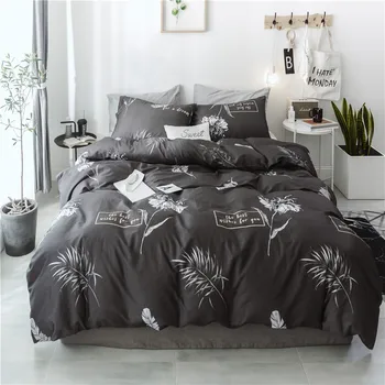 Patalynės komplektas lova medvilnės Leopard pledas Paprastas Stilius antklode padengti plokščias lapas Patalynės Komplektas Žiemą Visą Karalius Twin Karalienė su užvalkalas