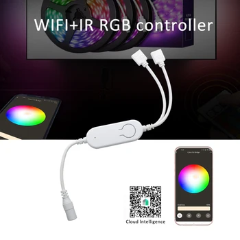 Smart RGB Matrica WIFI Šviesos Diržų Reguliatorius Su Muzikos Ritmą Funkcija APP Nuotolinio Valdymo pultas Nuotolinio Valdymo pultas Veikia Su Alexa, Google