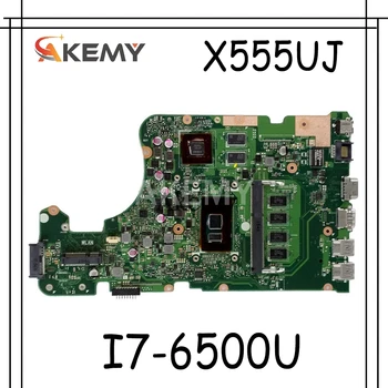 X555UJ Nešiojamojo kompiuterio motininė Plokštė, Skirta Asus X555UJ X555UF X555UQ X555UB X555U F555U A555U K555U GT920M I7-6500U originalus Mainboard