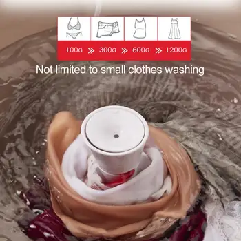 Ultragarso Whirlpool Skalbimo Mašina Mini Nešiojamų Kelionių Plovimo Apatiniai, Kojinės Mažas Smūgio Banga Asmens Plovimo