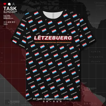 Liuksemburgas iš liuksemburgo kilusi LUX Quick Dry marškinėliai t shirt vyrams mens sporto sporto Sporto drabužių Fitneso drabužius vasarą