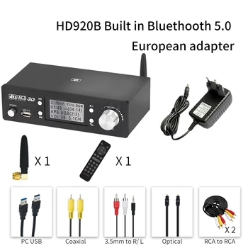 HD920 5.1 CH Audio Dekoderis Bluetooth 5.0 Imtuvu VPK DTS, AC3 Dolby At 4K HDMI Extractor SPDIF Konverteris LANKO PCUSB Garso plokštė