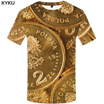 3d Marškinėlius Pinigus, T-marškinėliai Vyrams, Lenkija Shirt Spausdinti Pobūdžio Tshirts Atsitiktinis Harajuku T-shirts 3d Derliaus Anime Drabužius Vyrų Drabužiai.