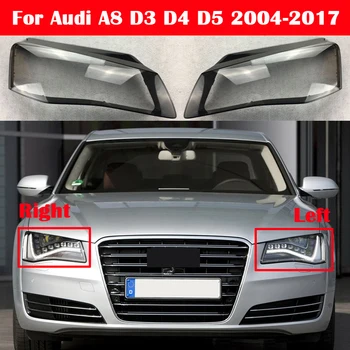 Automatinis Priekinių Žibintų Atveju, Audi A8 D3 D4 D5 2004-2017 Automobilių Priekinių Žibintų Padengti Stiklo Lempos Korpuso Objektyvo Stiklo Kepurės Šviesos Lempų Gaubtų