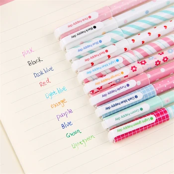 10 spalvų rinkinys kūrybos mažų šviežių gelio rašiklis mielas spalvos rašiklis, raštinės reikmenys, biuro reikmenys