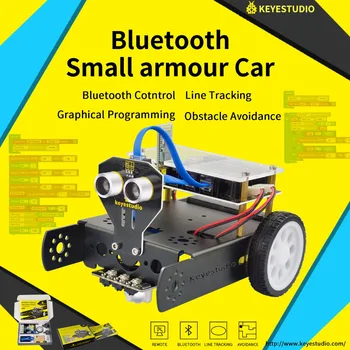 Keyestudio KEYBOT Kodavimo Programuojami Švietimo Robotas Car Kit + Vartotojo Žinynas Arduino KAMIENINIŲ Grafinis Programavimas