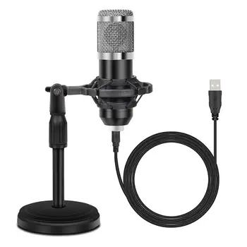 Naujo Tipo USB Bluetooth Karaoke Mikrofonas Kondensatoriaus Aidėjimo įrašų Studijoje Radijo Transliuotojų Kompiuterių Mikrofonai 2