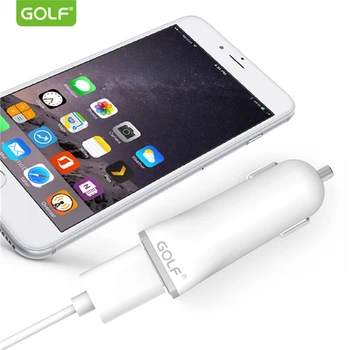 GOLFO 5V 2.1 Dvigubai Išėjimo Dvigubas USB Automobilinis Įkroviklis iPhone Samsung LG 