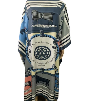 Kuveitas Mados Bloggers Rekomenduojame Populiarus spausdinti Šilko Kaftan Maxi suknelės Prarasti Vasaros Paplūdimio Bohemijos kaftan ilga suknelė lady