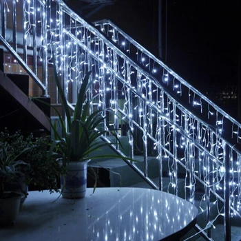 Lauko led varveklis užuolaidų styginių šviesos 3x1m 3x2m 3x3m fėja, Kalėdų šviesos lempos, Vestuvių sode šalies miegamojo puošimas