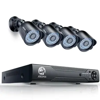 Vaizdo Stebėjimo VAIZDO Sistema 4CH 720P Lauko Kameros, Neperpučiamas Saugumo kamerų DVR 8CH Diena/Naktis 