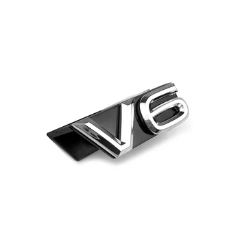 V6 Emblema Automobilio Grotelių Šriftas, Logotipo Lipdukas Volkswagen VW Touareg 