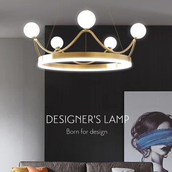 Postmodernios naujovė prabanga karūna LED sieniniai šviestuvai miegamajame turo rungtynių kambarį dekoro apšvietimo mergina miegamajame kabo lempa