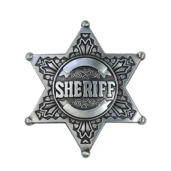 Judaizmas Šešiakampė Žvaigždė Pasirašyti Metalinių Diržo Sagčių Vyrams JAV šešiakampė Žvaigždė, Šerifo Už Diržai Vakarų Kaubojus Diržų Priedai