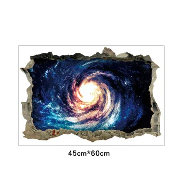 3D Kosmoso Lipdukai Planetos Galaxy Siena Lipdukas Kambarį Namuose Lipdukai Meno PVC Namų Dekoro Namų Puošybai Sienos Lipdukas -30