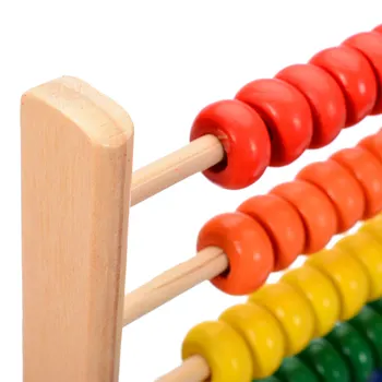 15.5 x 15 cm Medinių Abacus Švietimo Žaislas Vaikams, Anksti Matematikos Mokymosi Žaislas Numerių Skaičiavimo Skaičiavimo Karoliukai Abacus Žaislas