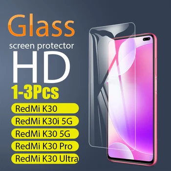 1-3 Vnt. Visą Grūdintas Stiklas Xiaomi RedMi K30 5G K30i 5G K30 Pro Screen Protector, stiklo RedMi K30 Ultra Apsauginės Plėvelės