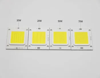10vnt COB LED Šviesos srauto 120LM/W Prožektorius Prožektorius Lemputes potvynių šviesos Didelės Galios 50W 70W Chip Flip chip 