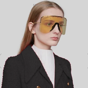 Meeshow akiniai nuo saulės moterims, prekės dizainas negabaritinių saulės akiniai femal akiniai UV400 akiniai derliaus moterų oculos