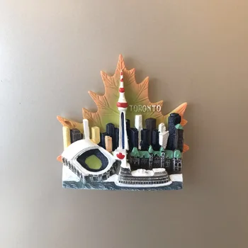 Klevo Lapas, šaldytuvas magnetai, suvenyrų Briedžių Šaldytuvas Lipdukas Banginis Slidinėjimo Magnetinis Lipdukas Torontas, Kanada Šaldytuvas Apdaila