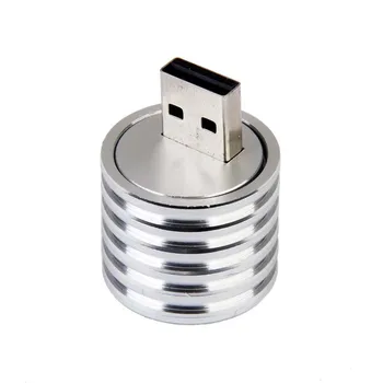 Aliuminio 3W USB LED Lempos Lizdas Prožektorius Žibintuvėlis Balta Šviesa