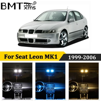 BMTxms 14Pcs Canbus Automobilio LED Interjero Žemėlapis Dome bagažo skyriaus Durų Lemputė Komplektas Seat Leon 1 MK1 1999-2006 Auto Priedai