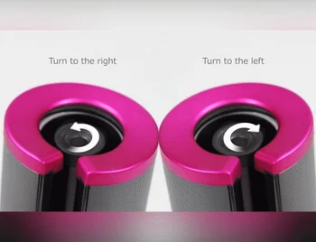 Belaidžiu Automatinė Hair Curler geležies USB Įkrovimo Garbanoti Geležies Garbanos, Bangos LCD Ekranas Keramikos Garbanotas Sukasi Curler styler