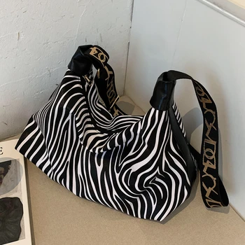Mados Zebra Modelio Pečių Maišą Didelės Talpos PU Odos Crossbody Krepšiai Moterų 2020 M. Prabanga Rankinės Moterys Dizaineris Krepšiai