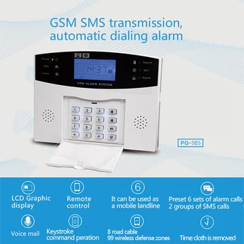 PGST PG505 GSM Signalizacija Apsaugos nuo Įsilaužimo Signalizacijos Sistemos APP Kontrolės su Judesio Detektoriumi, Durų Jutiklis Belaidis Smart Home