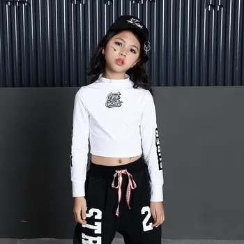Mergaitės Berniukai Hip-Hop Drabužius Šokių Kostiumai Vaikams Džiazo Pramoginių Šokių Kostiumas Dancewear Šalies Etapo Komplektus Tinka LJ