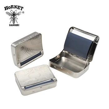 HORNET PAVOJŲ Metalo Valcavimo Mašinos Atveju Saugojimo Atveju 78MM vyniojamojo popieriaus Cigarečių Roller Tabako Dėžutė