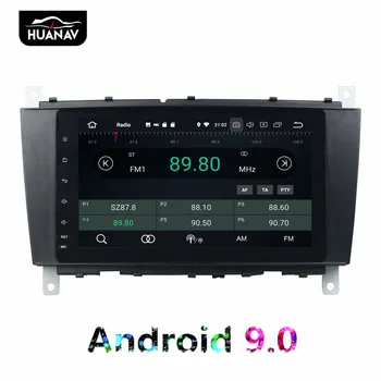 DSP Android 9 Automobilių GPS Navigacijos, DVD Grotuvo ML W163/CLK W2092002-2005 C-Class W203 SLK Auto radijo multimedia Stereo diktofonas