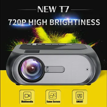 T7 FULL HD 1280x720 Namų Kino sistemos, LED 1080p projektorius 200 ANSI multimedijos ir multi-ekranas, interaktyvios versijos neprivaloma