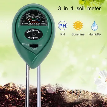 3 1. Dirvožemio pH-Metrą Dirvožemio Drėgmės Testeris Dirvožemio Drėgmės Analizatorius pH Temperatūra Saulės šviesos Intensyvumo Matavimo Priemonės