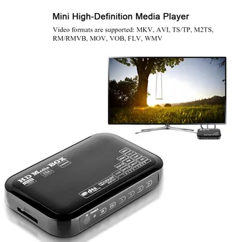 Full HD Mini Box Media Player 110-240V 1080P Media Player Lauke Parama USB MMC RMVB MP3, AVI, MKV reproductor daugiaformačių