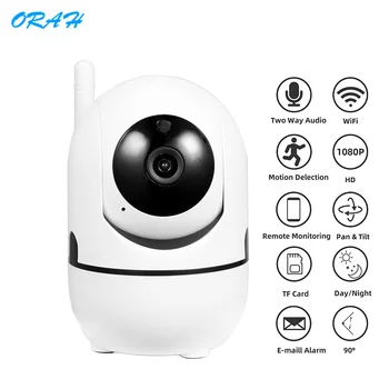 ORAH 1080P IP kameros Stebėjimo Kamera, WiFi Saugumo Kameros Belaidžio Namų, naudojamų su IP Debesis Auto Stebėjimo VAIZDO Kameros IP KAMEROS
