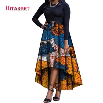 2020 Moterų sijonas Derliaus Afrikos Spausdinti Atsitiktinis Maxi Ilgas Sijonas Lady Famale Sijonai dashiki drabužių, Tradicinių drabužių WY1684