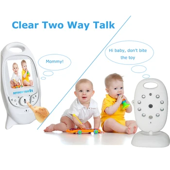 Hebeiros Belaidžio 2.0 colių Spalvotas Video Baby Monitor VB601 Saugumo Kameros 2 Būdas Kalbėti NightVision Temperatūros Stebėjimo Lopšinė