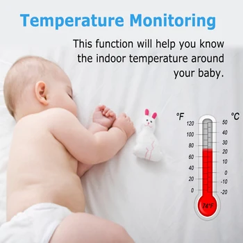 Hebeiros Belaidžio 2.0 colių Spalvotas Video Baby Monitor VB601 Saugumo Kameros 2 Būdas Kalbėti NightVision Temperatūros Stebėjimo Lopšinė