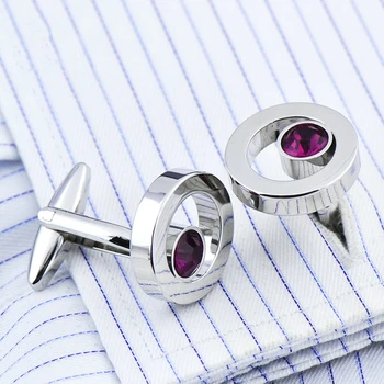 Naujų Papuošalų Prekės ženklo violetinė Crystal Ball Manžetai nuorodą Didmeninė Mygtukai Aukštos Kokybės dizaineris marškinėliai rankogalių segtukai moterims, Nemokamas Pristatymas